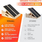Yes4All Professional Incline Board, Slant Board Calf Stretching, Squat Wedge and Anti-Slip Surface, Portable Side Handle