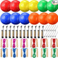 12 Sets Operation Christmas Deflated Soccer Ball Bulk with Pump Jump Rope, Bulk Soccer Balls 7.25 ft Adjustable Skipping Rope Outside Sport Balls
