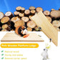 Chinchilla Wooden Platform Ledge 13 × 8 ’’ Bird Perch Stand Shelf 2PCS Large Platform for Ferret Rabbit Guinea Pig Conure Hamster Parrot Macaw Cockatiel