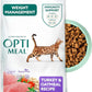 Optimeal Weight Control Dry Cat Food Recipe with Metabolism Support for Healthy Digestion, Premium Nutrition Made with Natural Ingredients for Adult Cats Maintenance (8.8 lbs, Turkey & Oatmeal)