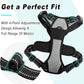 BARKBAY No Pull Dog Harness Large Step in Reflective Dog Harness with Front Clip and Easy Control Handle for Walking Training Running(Flint Gray,L)