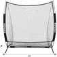 6 x 6 FT Baseball Net with 3 Diffferent Targets, Portable Practice Net for Batting，Hitting，Pitching and Throwing,Compact Package with Small Carrying Bag，Great for Kids