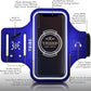 TRIBE Water Resistant Cell Phone Armband Case Running Holder for iPhone Pro Max Plus Mini SE (13/12/11/X/XS/XR/8/7/6/5) Galaxy S Ultra Plus Edge Note (21/20/10/9/8/7/6/5) Adjustable Strap & Key Pocket