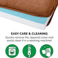 Furhaven Cooling Gel Dog Bed for Medium/Small Dogs w/ Removable Bolsters & Washable Cover, For Dogs Up to 35 lbs - Quilted Sofa - Toasted Brown, Medium
