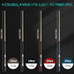 Kmise Professional Low-Deflection Pool Cue Stick, 58'' Canadian Hard Maple Wood Billiard Cue, 13mm Leather Tip, 3D Anti-Slip Grip, Precision Control for Adults/Beginners/Pros