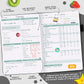 Clever Fox Wellness Planner - Weekly & Daily Health and Wellness Log, Food Journal & Meal Planner Diary for Calorie Counting, Notebook for Medical Condition Tracking, A5-Sized - Black