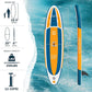 Inflatable Stand Up Paddle Board with SUP Accessories & Backpack. Paddle Boards for Adults. Non-Slip Deck, Wide Stance, Bottom Fin, Double Action Pump.