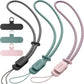 SURPHY 3 Pack Phone Wrist Strap with CellPhone Tether Tab, Cellphone Lanyard, Phone Strap with 2-Color Braided, Wrist Lanyard