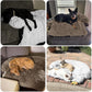 Calming Dog Bed Fluffy Plush Dog Mat for Furniture Protector with Removable Washable Cover for Large Medium Small Dogs and Cats (Large(45x37x6), Camel)