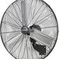 KEN BROWN 30 Inch Industrial Oscillating Wall Mount Fan - 7497 CFM High Velocity, Heavy Duty Metal Construction, 2 Speed Settings, Black