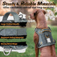 rabbitgoo Dog Harness Small Sized No Pull, Tactical Service Pet Vest with Molle and Control Handle, Adjustable and Reflective Military Harness for Easy Walking and Training, Grey, S