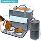 Dog Travel Bag, Airline Approved Dogs Bags for Traveling, 2 Dog 's Food Travel Container and Collapsible Bowls, Weekend Pet Travel Bags (X-Large)