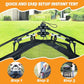 Extra Large Catio Outdoor Cat Enclosure,3 Tier Cat Tower Tent Weatherproof & Sunproof with 3 Doors, Foladable and Portable for Patio, Deck,Camping, Indoor & Outdoor(Patented)-Wave Shade
