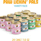 Weruva Classic Cat Food, Variety Pack, Paw Lickin' Pals Wet Cat Food, 3oz Cans (Pack of 24)