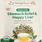 DelighTeas Liver Detox tea | Stomach Relief & Liver Cleansing | Ayurvedic Loose Leaf Milk Thistle, Fennel, Ginger Tea for Digestion | USDA Organic, Vegan, Caffeine Free, Sugar Free | 50 Servings, 5oz