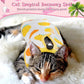 Nuanchu 3 Pieces Cat Recovery Suit Kitten Recovery Suit E-Collar Alternative for Cats and Dogs Abdominal Skin Anti Licking Pajama Clothes Sets(Fruit Pattern,Small)