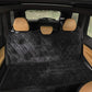 Plush Paws Products Velvet Rear Car Seat Protector w/o Hammock | Washable & Waterproof Back Seat Dog Cover for Car, Truck, & SUV | Nonslip, Tear Resistant Pet Seat Cover | X-Large Charcoal