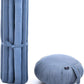 Leewadee Meditation Cushion Set – 1 Round Zafu Meditation Pillow and 1 Square Roll-Up Zabuton Meditation Mat, Pillows Bundle Filled with Kapok