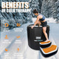 Inflatable Ice Bath Tub for Athletes, Cold Plunge Recovery Tub with Non-Slip Step, Insulated Lid, EVA Groundsheet, Backpack, 115 Gallon Capacity, 39" x 39" x 35.4", Portable Durable Design
