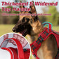 rabbitgoo Tactical Dog Harness for Large Dogs, No Pull Military Service Vest with Handle & Molle, Easy Control for Training Walking, Adjustable Reflective Straps, Red, XL