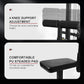 LAT All-in-one Machine with High and Low Pulley Station, LAT PullDown and LAT Row Cable Machine, LAT Tower with Adjustable Leg Support for Home Gym Total Body Training