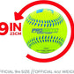 Franklin Sports - Pro Brite - Neon Rubber Teeball - MLB - Youth Tball - Baseball + Softball - Indoor & Outdoor Use