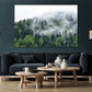 Nature Wall Art Prints - Ocean Forest Mountain Lake Canvas Landscapes - Small to Extra Large Living Room Bedroom Kitchen Bathroom Décor (Pine Trees in Fog, 20L" x 30W")