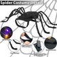 Camlinbo 24 LED Spider Dog Halloween Costume for Small Medium Large Dogs, Furry Giant Spider with Orange Purple Lights Puppy Pet Costume Outfits Clothes Funny Halloween Costume Party Cosplay