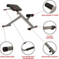 Sunny Health & Fitness Foldable Hyperextension Roman Chair w/Back Extension, Home Gym Sit Up Bench for Glute & Ab Workouts, Optional Adjustment Incline & Multi-Function Heavy-Duty Exercise Equipment