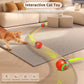 Speedy Tail 2.0 Interactive Cat Toy – Smart Self-Rolling Cat Ball with Feather Tail, Automatic Moving Motorized Toy for Indoor Cats, Chasing & Hunting Fun (Orange)