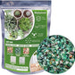 Halatool 4LB Green Aquarium Gravel for Fish Tank 0.35"- 0.6" Natural Landscaping Pebbles for Decorations Small Succulent Rocks for Indoor Outdoor Plants DIY Crafts & Vase Filler