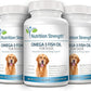 Omega 3 Fish Oil Soft Gels for Dogs with EPA & DHA Fatty Acids for Heart, Skin, Coat & Allergy Support, Hip & Joint & Arthritis Dog Supplement, 180 Soft Gels