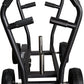 PS Sisyphos Push Sled - 8 Adjustable Levels of Resistance Plus Plate Loaded Weight Resistance, Workout Fitness Sled for Home Gym, Black