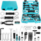 DURATECH 41 Pieces Bike Repair Tools, Complete Bike Tools Kit with Storage Box, Mountain Bike Maintenance Tools, for Mountain, Road, and Park Bicycle with Chain Riveter, Tire Levers, Crank Puller