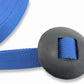 Southwestern Equine 35' Flat Cotton Web Lunge Line with Bolt Snap & Rubber Stop (35', Sapphire)