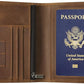 Ringsun Leather Passport Cover for Men Women, RFID Passport Wallet Case Travel Passport Holder for Family