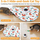 Interactive Cat Toys Rechargeable: Moving Concealed Feathers with Chime - Hide and Seek Toys,Touch Cat Kitten Toy Exercise Toys for Indoor Bored Adult Cats,White