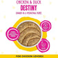 B.F.F. PLAY - Best Feline Friend Paté Lovers, Aw Yeah!, Chicken & Duck Destiny with Chicken & Lamb, 3oz Pouch (Pack of 12)