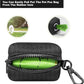 Petmolico Dog Poop Bag Holder Leash Attachment, Dog Waste Bag Dispenser Zippered Pouch, Fits Any Puppy Leash, Includes Free Roll of Poop Bags, Poop Bag Dispenser - 2 Pack, Black