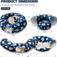 Cat Tunnel for Indoor Cats, Cute Peekaboo Cat Cave with Dangling Balls, Pet Donut Tunnel Bed with Circle Mat for Puppy Kitten Rabbit, Blue Paw