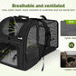 Pecute Pet Carrier Backpack, Large Cat Carrier Backpack, Expandable Cat Backpack with Breathable Mesh for Medium Large Cats, and Small Dogs, Dog Backpack Carrier for Travel Hiking Black
