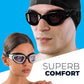 AqtivAqua Swimming Goggles, DX Wide View Swim Goggles for Adult Men Women, Anti Fog No Leaking