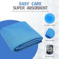 Eunzel Yoga Towel,Hot Yoga Mat Towel with Grip Dots Sweat Absorbent Non-Slip for Hot Yoga, Pilates and Workout 24" x72", Blue