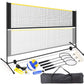 Badminton Pickleball Net, Adjustable Height Portable Badminton Net-2-in-1 Volleyball and Badminton Set, Pickleball Net for Tennis Indoor Outdoor Court