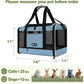 Cat Carrier 18 x 11 x 11 Top Loading Soft-Sided Pet Travel Bag Over 15lbs, Portable Small Dog Puppy Car Crate 10 lbs, Chihuahua Kennel Carry Case, Kitty Cloth Cage Medium Cat Under 25 Blue