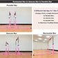 Gymnastics Double Horizontal Bars 3Play Parallel Bars Uneven Bars Gymnastics Training Kip Bar with 304 Stainless Steel Regulating Arms & Fiberglass Rail for Indoor Outdoor Home Club Use