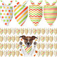48 Pieces Fall Dog Bandanas Bulk Colorful Autumn Bandanas for Dogs with Polka Dot Stripe Wave Patterns for Pets Doggies Fall Autumn Thanksgiving Party Costume Accessories