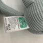 100% Organic Cotton Baby Toys Blue Bunny Rabbit Stuffed Animals for Newborn 7.1"