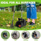 SCENEREAL Dog Pooper Scooper for Yard, Dog Poop Trash Can Outside Swivel Bin Rake Kit for Large Medium Small Dogs with 40 Waste Bags, Extra Long 45" Metal Handle, Portable Heavy Duty Outdoor Scooper