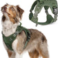 rabbitgoo Tactical Dog Harness Medium Sized Dog, No Pull Military Service Vest with Handle & Molle, Easy Control for Training Walking, Adjustable Reflective Straps, Green, M
